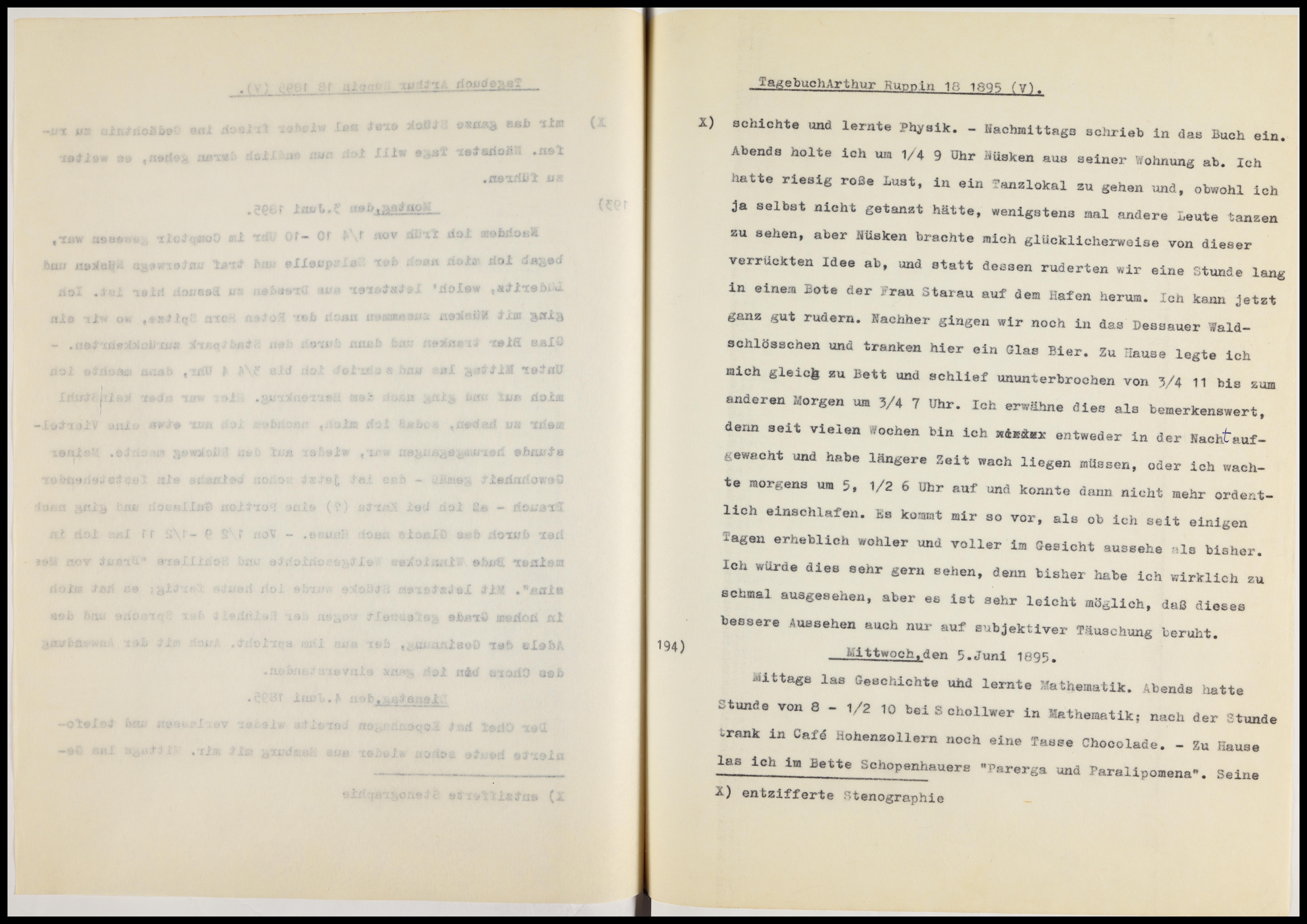 Arthur Ruppin Diaries 1895. | item NNL_ARCHIVE_AL997012936818105171 ...
