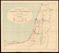 Railway map of Palestine & Transjordan