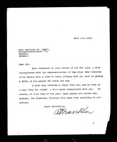 Letters from Arthur E. Franklin to Louis Lewin.