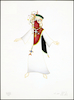 סקיצה לעיצוב תלבושת - חתונת לאה - 'ארבע אמהות', 1995.