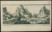 Bergh Sinai alias oreb Ioan: Peeters del. et excudit. Gas. Bouttats fecit aqua forti.