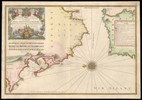 Nouvelle carte de la baye de cadis et du detroit de Gibraltar Dediée a monseigneur... / Par... Michelot et Bremond. Authement sculp.