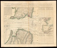 Carte Topographique des pays et côtes maritimes qui forment le detroit de Gibraltar Enrichie de quatre tables methodiques... / Par les Heritiers de Homan.