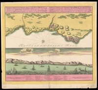 Topographica repraesentatio barbarici portus et urbis muntiae Oran una cum adjacente ora maritima... / Homanninis Heredibus.
