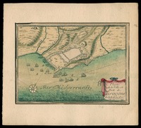 Plan de la ville et mole de Taragone