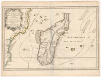 Carte de l'Isle Madagascar dite autrement Madecase et de S. Laurens et Aujourdhui L'Isle Dauphine auecque les costes de Cofala et du Mozambique – הספרייה הלאומית