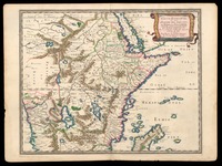 Haute Ethiopie ou sont L'Empire des Abissins, La Nubie, et le Zanguebar Subdivisés en leurs principales parties / tirés de Sanut de Mercator &c. Par le Sr. Sanson d'Abbeville.
