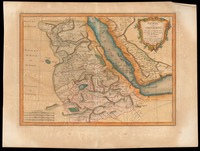 Nubie et Abissinie Projettée et assujettié aux observations Astronomiques Par Mr. Bonne. Arrivet inv. & Sculp.