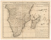 Carte du Royaume de Congo, du Monomotapa et de la Cafrerie Dressée sur le memoires les plus exacts & les les observations les plus nouvelles.