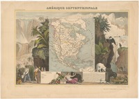 Amérique Septentrionale Geographie et statistique de V.Levaseur. Gravé par Laguillermei ; Illustré par Raimond Bonheur Peintre.