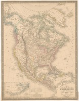 Carte de L'Amérique du nord