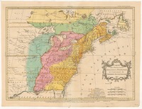 Carte des Possessions Angloises & Françoises du Continent de L'Amerique Septentrionale Tho. Kitchin sculpt.