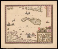 Insula Malta accuratißime Delineata Urbibus et Fortalitiis expressa a Frederico de Wit.