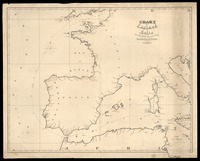 Chart from England to Malta with the Track of H.M.S. Windsor Castle. Captain the Hon. D. P. Bouverie. in the years 1828. 1830. 1831.