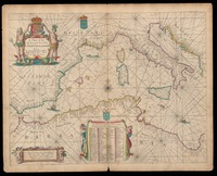 A chart of the westermost part of the Mediterranean Sea By John Seller, John Colson, William Fischer, James Atkinson and John Thornton.