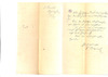 Letter from Dr. Baruch in Nyíregyháza to Ignac Hirschler in Pest, 1868/09/23.