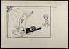 קלינטון עם צילו של ג'ימי קרטר [קריקטורה ללא כותרת] – הספרייה הלאומית