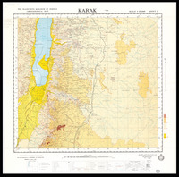 The Hashemite Kingdome of Jordan (Archaeological map) / Revised and printed by:- J.N.G.C. and Directorate of Military survey with the cooperation of Department of Antiquities.