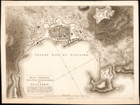 Plan général de la ville et des environs de Spalatro Dessiné par Cassas ; Gravé par Perrier fils ; Ecrit par Dien.