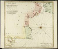 Nieuwe zeekaart van de straat van Gibraltar Benevens een gedeelte van de Spaansche, Portugeesche en Moorsche...Lissabon S. Ubes, Cadix, Gibraltar... / by Is.Tirion.