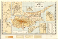 Cyprus motor map Compiled & drawn under the direction of F. J. Salmon, Land registration & surveys, Cyprus 1932.