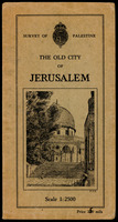 Jerusalem. The Old City Compiled, drawn & printed under the direction of F.J.Salmon, Commissioner for Lands & Surveys, Palestine. 1936.