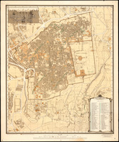 Jerusalem. The Old City Compiled, drawn & printed under the direction of F.J.Salmon, Commissioner for Lands & Surveys, Palestine. 1936; Revised from information supplied by Dept. of Antiquities 1945. Printed by the Survey of Israel, 1966.