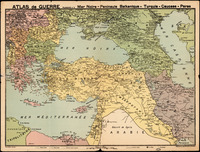 Mer Noire - Peninsule Balkanique - Turquie - Caucase - Perse - Atlas de guerre.