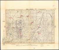 Gebel Bodhiya / Reproduced by 512 (A.Fd.Svy). Coy. R.E. from a Survey of Egypt map. הדפס ע"י מחלקת המדידות 1955.