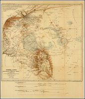 Dschebel Hauran und die Benachbarten Eruptions - Gebiete : Nach den von Dr. Alphons Stübel im 1882 ausgefuhrten Messungen und Zeichrungen... / von Dr. Hans Fischer. Geograph. Anstalt von Wagner & Debes, Leipzig.