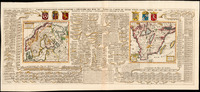 Carte Genealogique pour conduire a l'histoire des rois du nord, la carte de leurs armes et des remarques pour conduire a l'intelligence de l'histoire du nord
