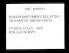 העתקי שטרות שהוצאו באיטליה בין השנים של"א-שס"א.