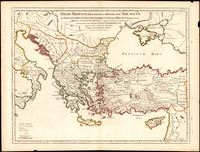 ORBIS ROMANI DESCRIPTIO seu DIVISIO PER THEMATA sub IMPERATORIBUS CONSTANTINOPOLITANIS post HERACLII tempora facta Auctore GUILLELMO DEL'ISLE è Regiâ Scientiarum Academia ad novam editionem operum CONSTANTINI PORPHYROGENTI quae prodit Studio ANSELMI BANDURII Ragusini monachi Benedictini Melitensis cum ejusdem Notis et Animadversionibus.
