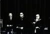 קונרד אדנאואר, קנצלר מערב גרמניה לשעבר ורולף פאולס, שגרירה הראשון של מערב גרמניה בישראל בטקס – הספרייה הלאומית