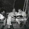 קירק דאגלס ויול ברינר בזמן צילומי הסרט "הטל צל ענק" בישראל – הספרייה הלאומית
