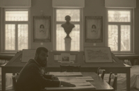 אדם בכנסיה הארמנית בעיר העתיקה בירושלים – הספרייה הלאומית