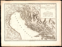 CARTE DE L'ISTRIE ET DE LA DALMATIE Pour servir à l'intelligence des Voyages du Cen. CASSAS dans ces Contrées / Gravée par Perrier Fils. Ecrite par Miller.
