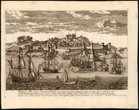 Tanger Ville scituee a l'éxtremité du petit Golphe... / Fait par Aveline avec Pri du Roi.