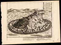 Profil de la Fortresse de Mongast Dans le ComtÉ de Pereczas, en la Haute Hongrie / Dessiné... par N. De Fer.