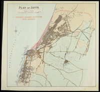 Plan of Jaffa Possible railway connection with harbour – הספרייה הלאומית