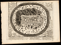 Plan de la Fortresse de Mongast Dessiné sur les lieuex ... par N. De Fer.