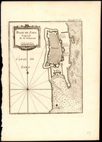 Plan de Zara Capitale de la Dalmatie.