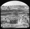 כיפת הסלע והעיר העתיקה, מבט מכנסיית דומיניס פלויט, הר הזיתים, ירושלים.