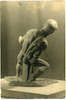 פסל "המתאמץ", (מבט מאחור), פרי יצירתו של מרדכי כפרי, גטינגן, גרמניה.