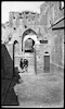 צילום שער מצודת דוד מכנסיית המושיע האנגלית, ממזרח לרחוב הפטריארכיה הארמנית, ירושלים.
