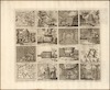 [Collection of Biblical drawings on one sheet].