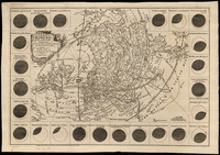 The geography of the great Solar Eclipse of July, 14. MDCCXLVIII. Exhibiting an accurate map of All Parts of the Earth in which it will be visible with the North Pole According to the Latest Discoveries / By G. Smith Esqr. ; T.Jefferys Sculp.