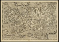 Islandia A.Ortel. excud. 1585.