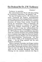 Ein Denkmal für Jechiel Tschlenow.