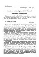La main-d'oeuvre à S. Thomé et à l'île du Prince / extrait de la conférence de M. Francisco Mantero, membre de la société, faite dans la soirée du 13 février 1911.